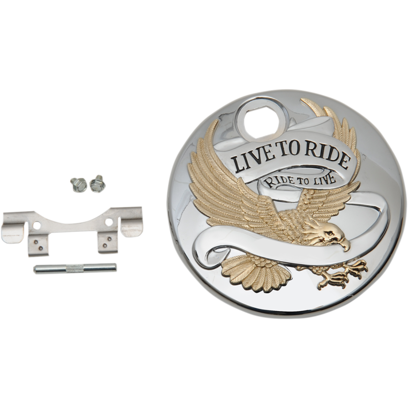 DRAG SPECIALTIES DOOR GAS LTR GOLD 92-07 FLHT T22-0150CGA