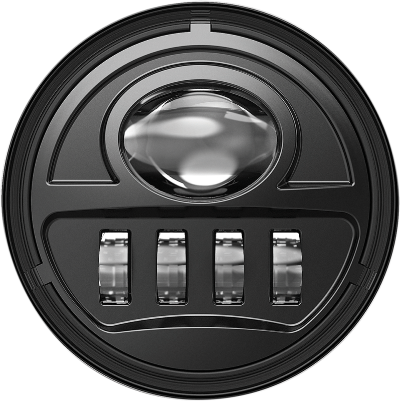 SPEED DEMON 24W - 4.5" MOTORCYLER HEADLIGHT PAIR - BLACK - DOT - PR 10-20212