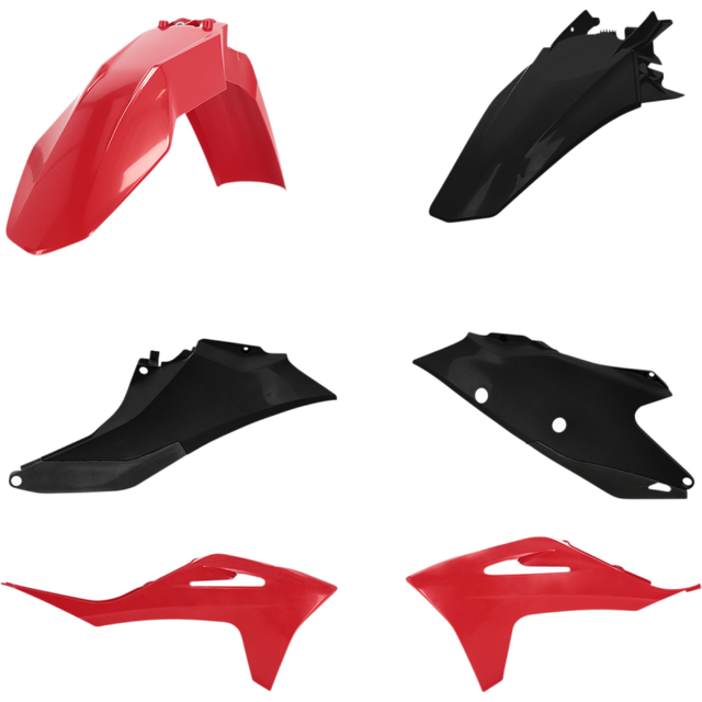 ACERBIS PLASTIC KIT-GASGAS MC125/250F/450F, EX300/250F-450F RED/BLK 2872781018