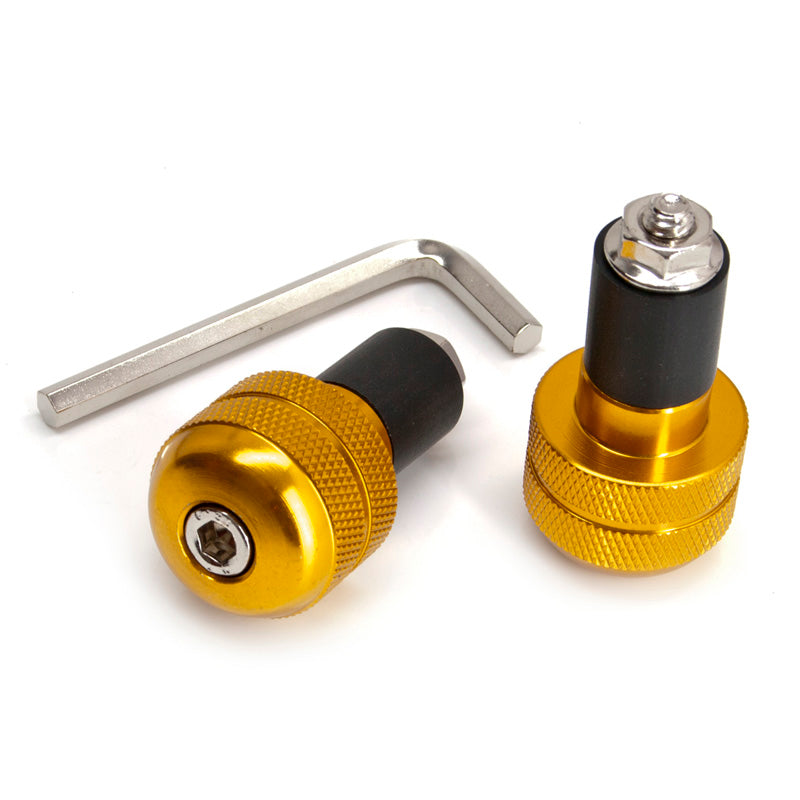 TOXIC GOLD HANDLEBAR PLUGS (2PCS). 0061401G