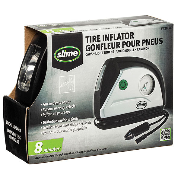 SLIME TIRE INFLATOR WITH LIGHT & GAUGE GAUGE & LIGHT 42004