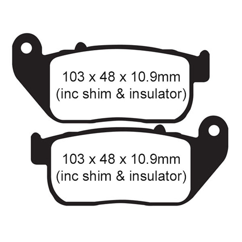 EBC EBC PAD FA381FERODO 310-381 (FDB2179P)(VD9009) 42831-04A