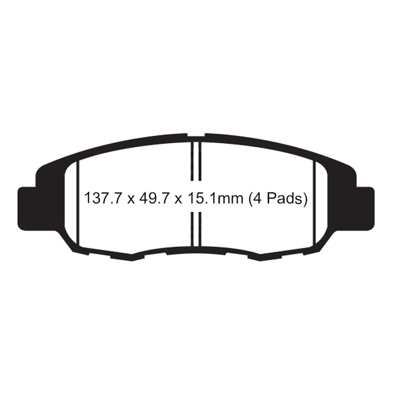 EBC EBC PAD FA6694 POLARIS SLINGSHOT 15-16 FR FA669_4