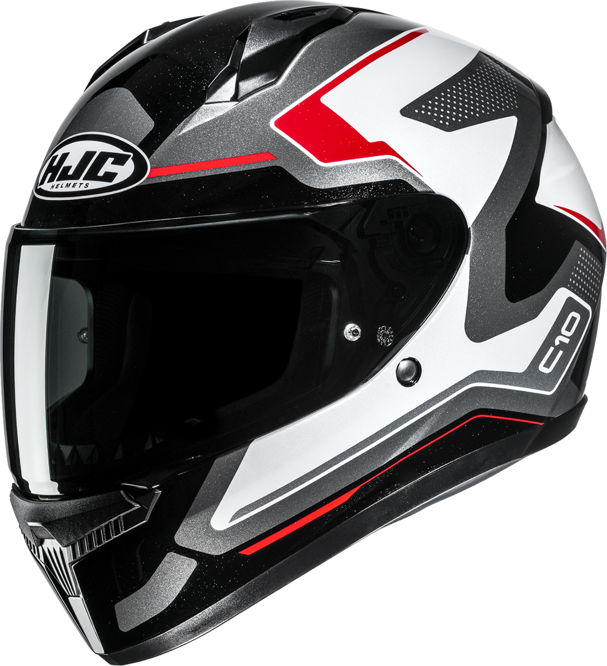 HJC C10 CRIC (MC1) BK/WH/RD MD FP54NEP5F01V