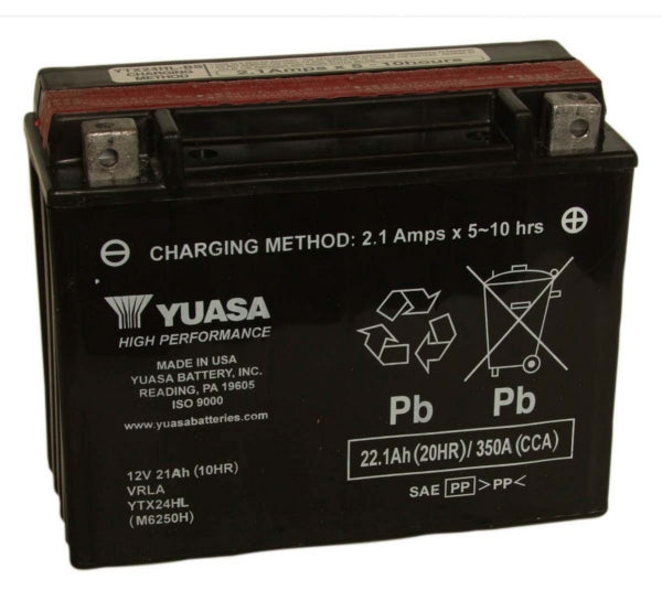 YUASA YTX24HL YUASA BATTERY YUAM7250H
