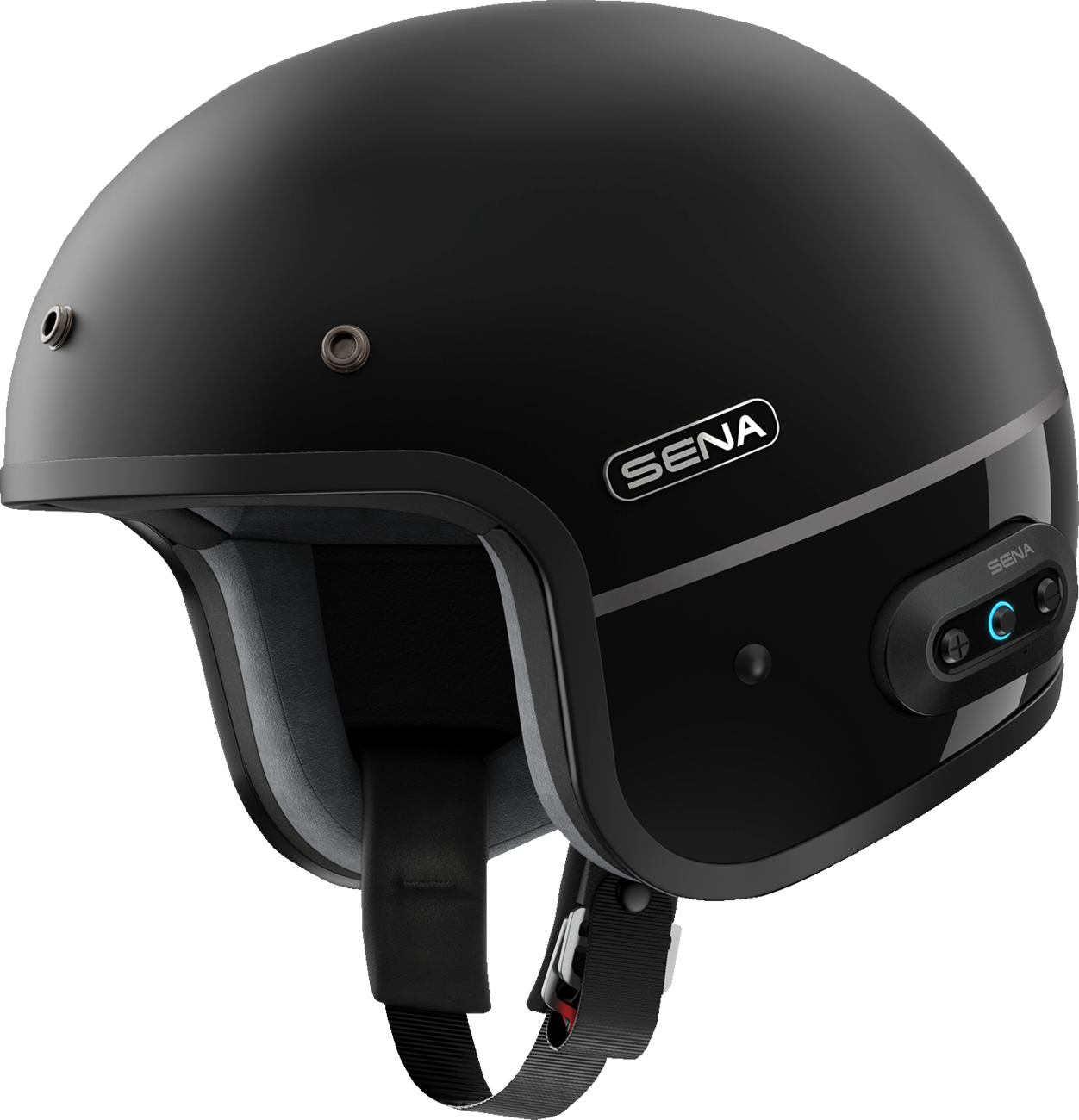 SENA SURGE OPEN-FACE MESH MATTE BLACK/GLOSSY BLACK M SURGE-MBGB00M3