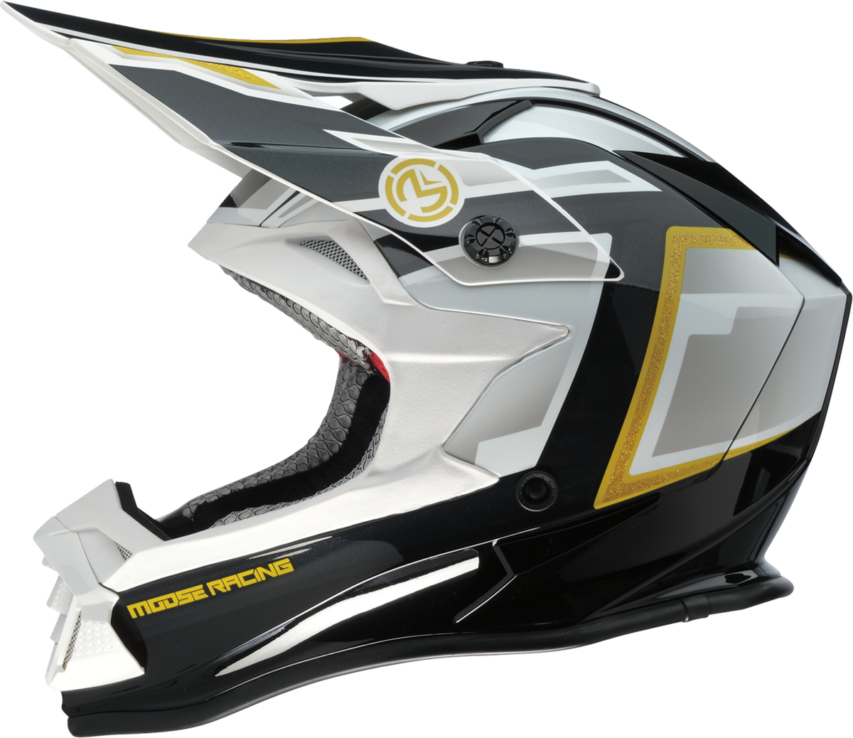 MOOSE RACING SOFTGOODS MR3 F.A.F. BLACK/WHITE/GOLD 2XL 0110-8932