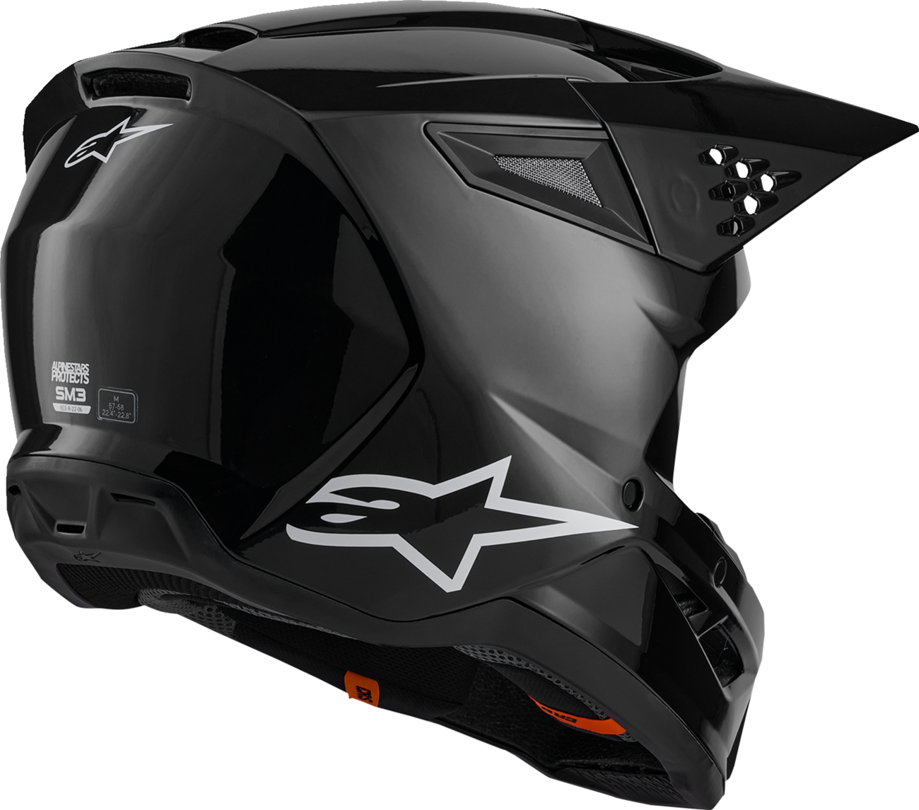 ALPINESTARS HELMET SM3 BLACK-GLOSS XS 8300426-1180-XS