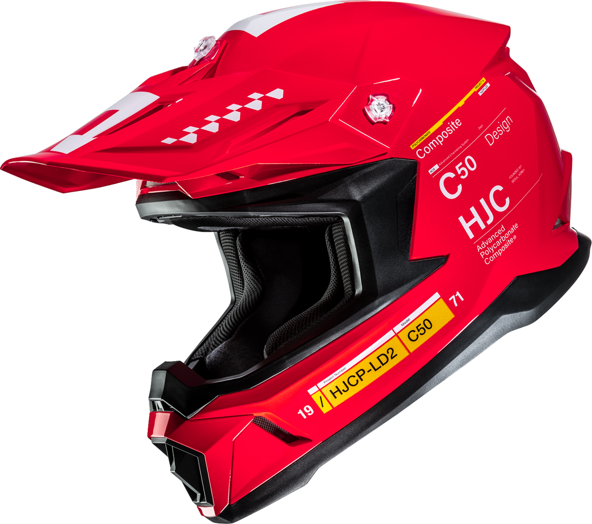 HJC C50 TAGG RED (MC-1) SM MP46NEP4501V