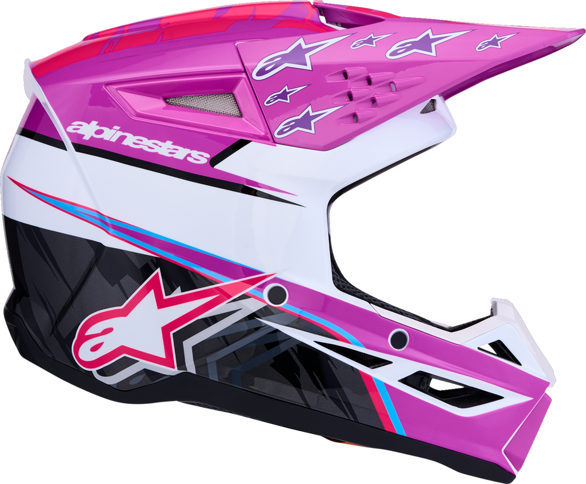 ALPINESTARS HELMET YTH SM3 FALCON PU/WH/PK YM 8301227-3222-YM