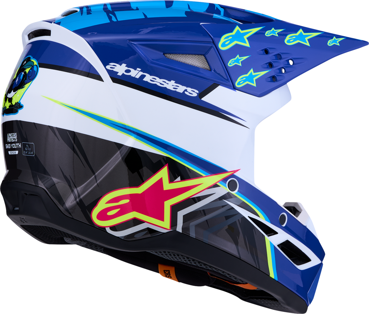ALPINESTARS HELMET YTH SM3 FALCON BL/BK/PK YM 8301227-7347-YM