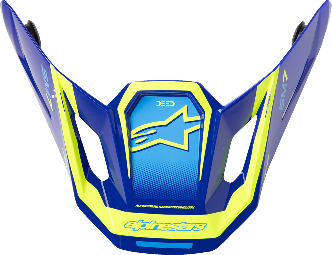 ALPINESTARS VISOR SM7 DEED BLUE/YEL 8981326-7253