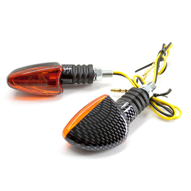 TOXIC CARBON LOOK DEVIL FLASHER AMBER 2/PCS. 01631712