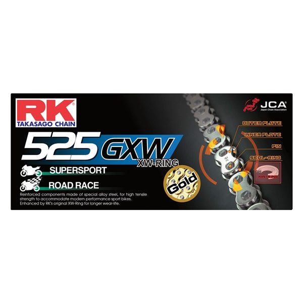 RK EXCEL 525GXW X 120 NAT RK CHAIN 525GXW-120
