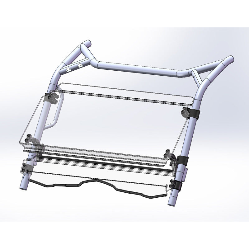 DIRECTION 2 FULL TILT WINDSHIELD HC CFMOTO TRACKER/UFORCE CFWS4000