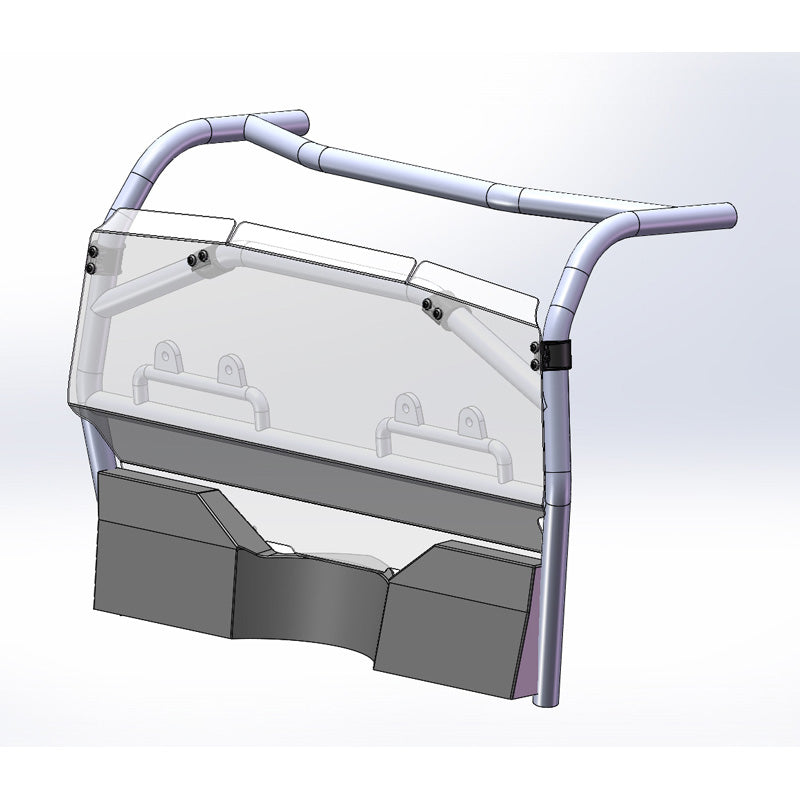 DIRECTION 2 REAR WINDSHIELD CF SNYPER/ZFORCE 15-18 CFWS5003GP