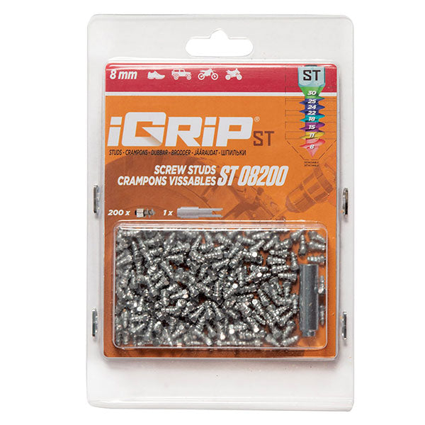 IGRIP ST-08 STANDARD STUDS 8MM 200PK ST-08200