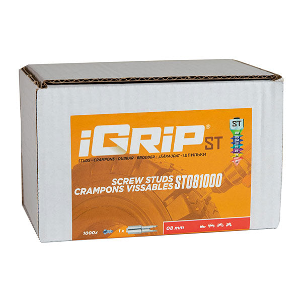 IGRIP ST-08 STANDARD STUDS 8MM 1000PK ST-081000