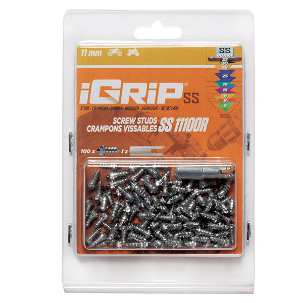 IGRIP SS-11R SHOULDERED RACING TIRE STUDS 11MM 100PK SS-11100R