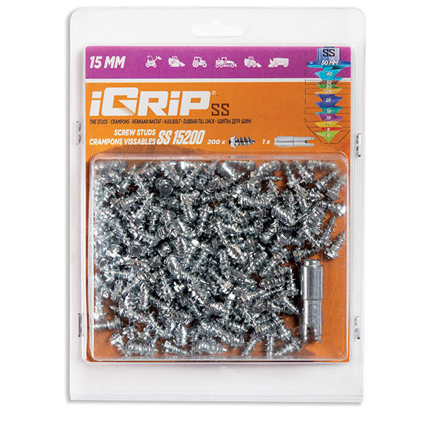 IGRIP SS-15 SHOULDERED TIRE STUDS 15MM 200PK SS-15200