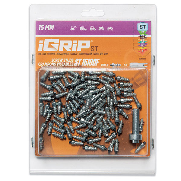 IGRIP ST-15F STANDARD STUDS 15MM 100PK ST-15100F