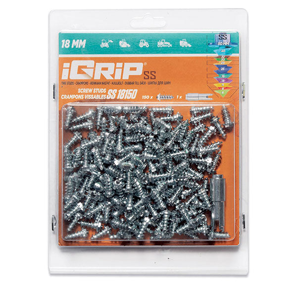 IGRIP SS-18 SHOULDERED TIRE STUDS 18MM 150PK SS-18150