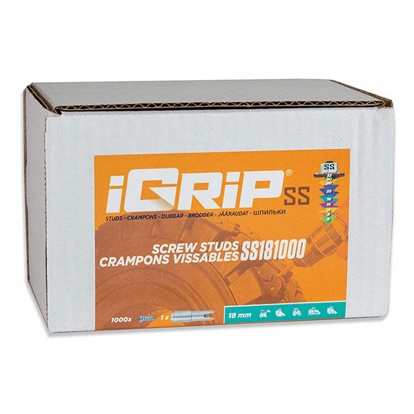 IGRIP SS-18 SHOULDERED TIRE STUDS 18MM 1000PK SS-181000