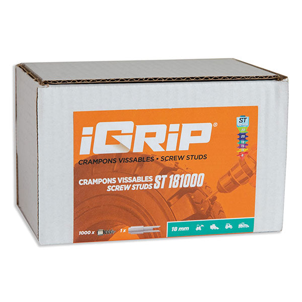 IGRIP ST-18 STANDARD STUDS 18MM 1000PK ST-181000
