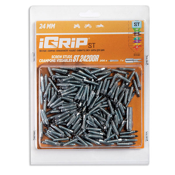 IGRIP ST-24R STANDARD RACING STUDS 24MM 200PK ST-24200R