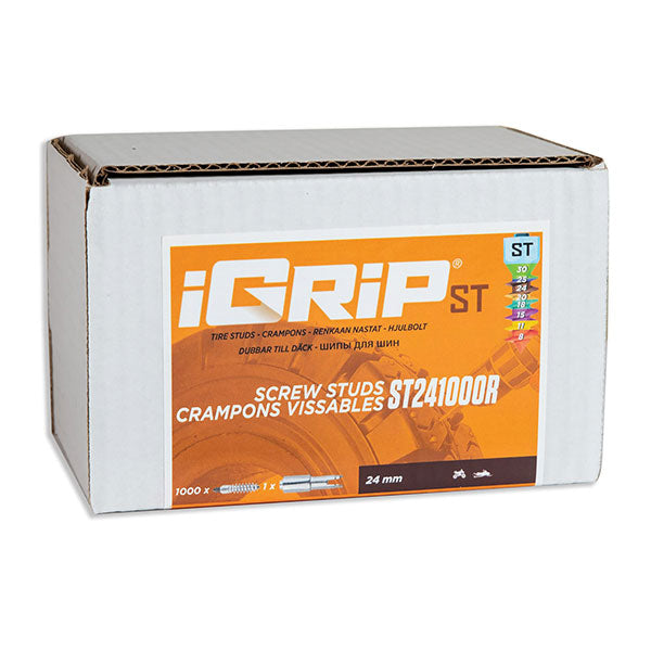IGRIP ST-24R STANDARD RACING STUDS 24MM 1000PK ST-241000R