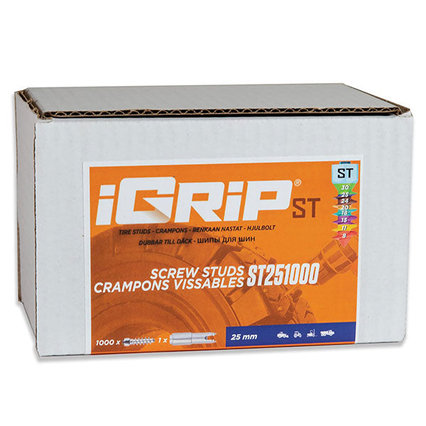 IGRIP ST-25 STANDARD STUDS 25MM 1000PK ST-251000
