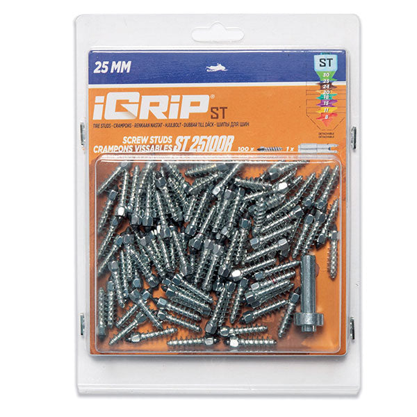 IGRIP ST-25R STANDARD RACING STUDS 25MM 100PK ST-25100R