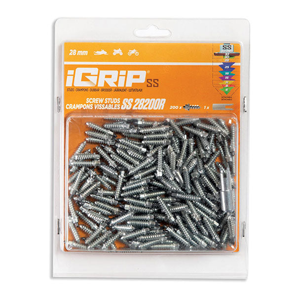 IGRIP SS-28R SHOULDERED RACING TIRE STUDS 28MM 200PK SS-28200R