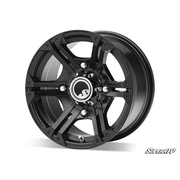 SUPERATV 12IN BANDIT WHEELS H-SERIES - BLACK BANDIT BAN-14/7-4/156HBLK12