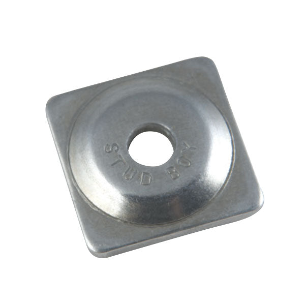 STUD BOY ALUMINUM SQUARE SNOWMOBILE STUD BACKER PLATE 5/16" 24/PKG 2061-P1