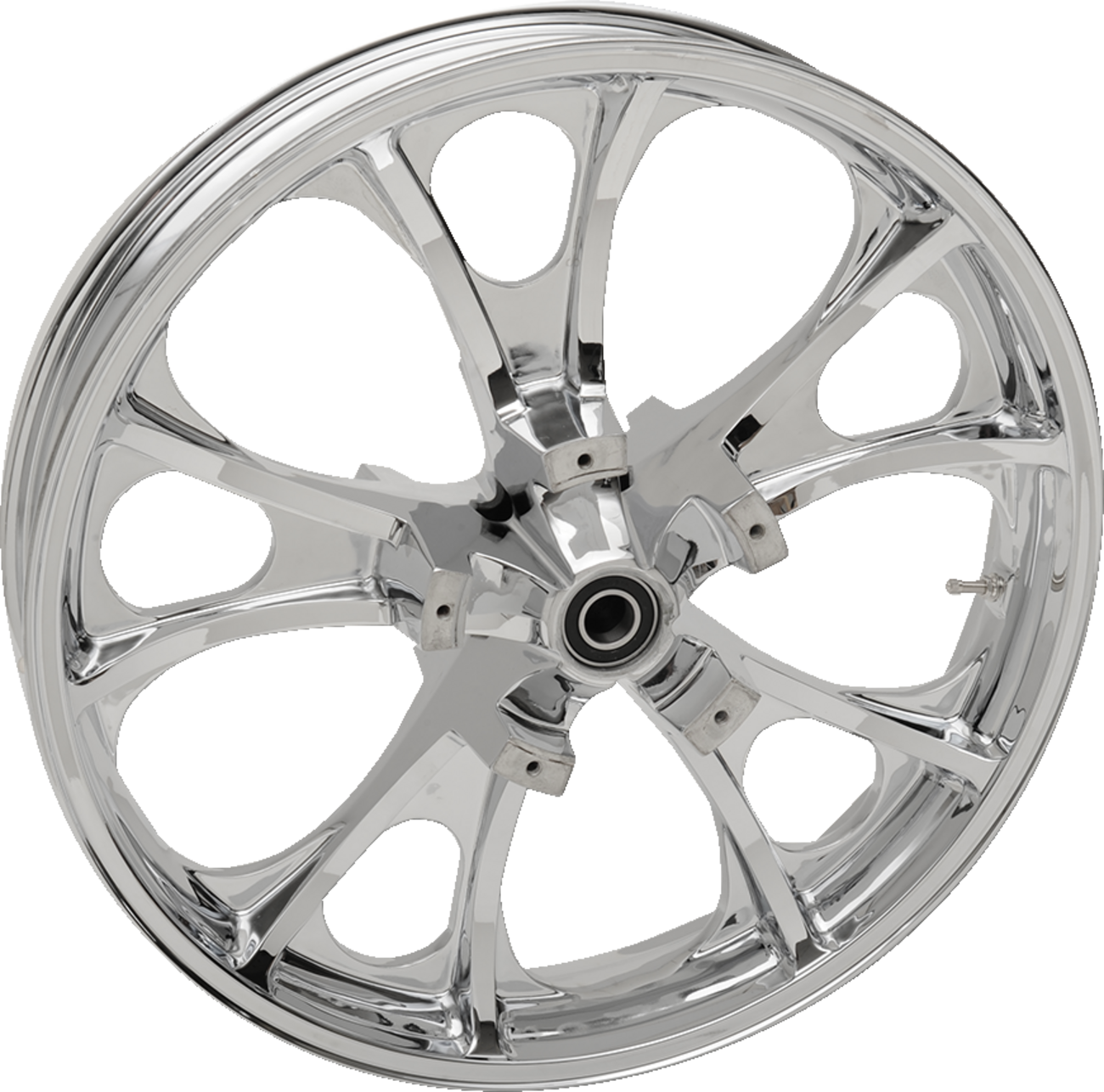 COASTAL MOTO CAST 3D LARGO FRONT CHRM 21X3.5 ABS W/WO TPMS 08-22 FL 3D-LGO213CH-ABST