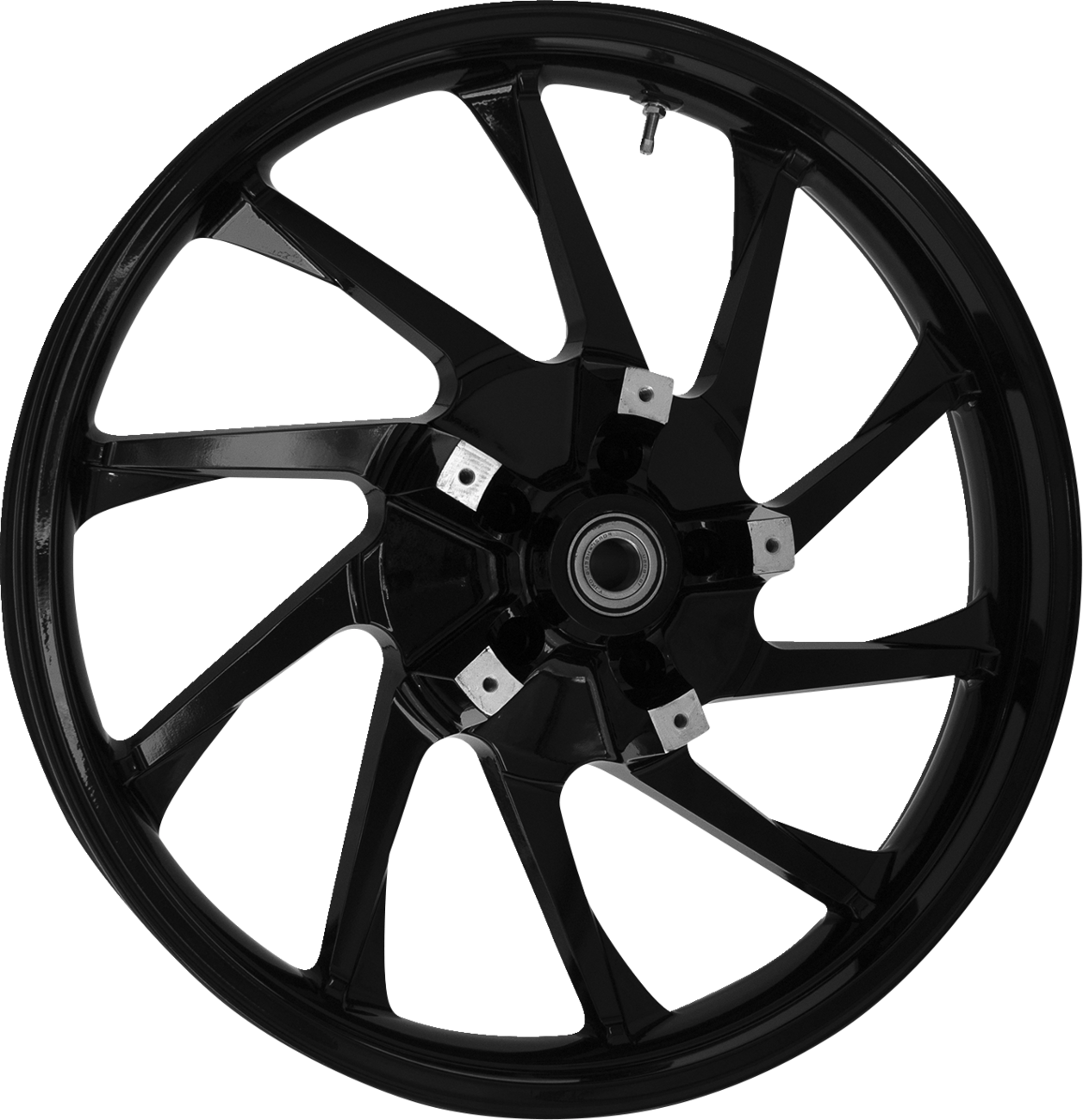 COASTAL MOTO CAST 3D HURRICANE FRONT SOLID BLACK 21X3.5 ABS 08-UP FL TPMS 3D-HUR213SB-ABST
