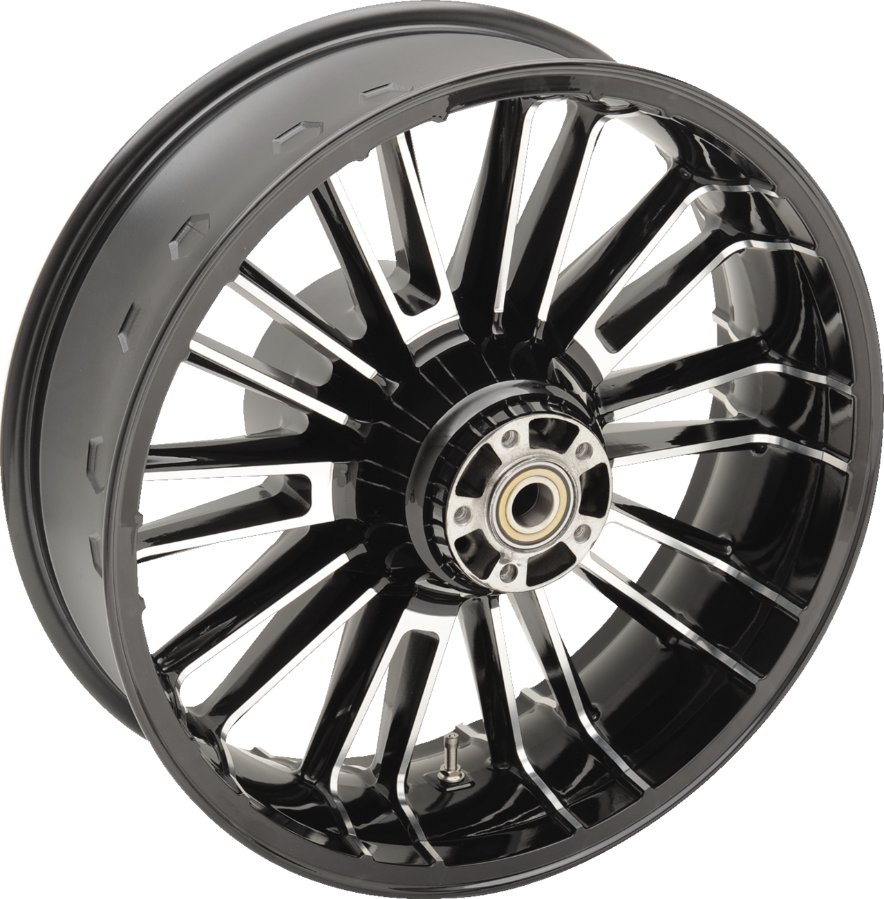 COASTAL MOTO CAST 3D ATLANTIC REAR BLK CUT 18X5.5 ABS W/WO TPMS 09-22 FL 3D-ATL185BC-ABST