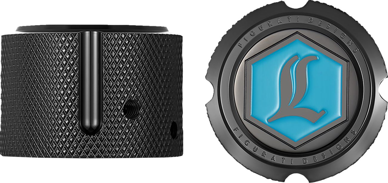 FIGURATI DESIGNS LEGENDS FRONT AXLE NUT COVER BLACK FD02-FAC-BLK