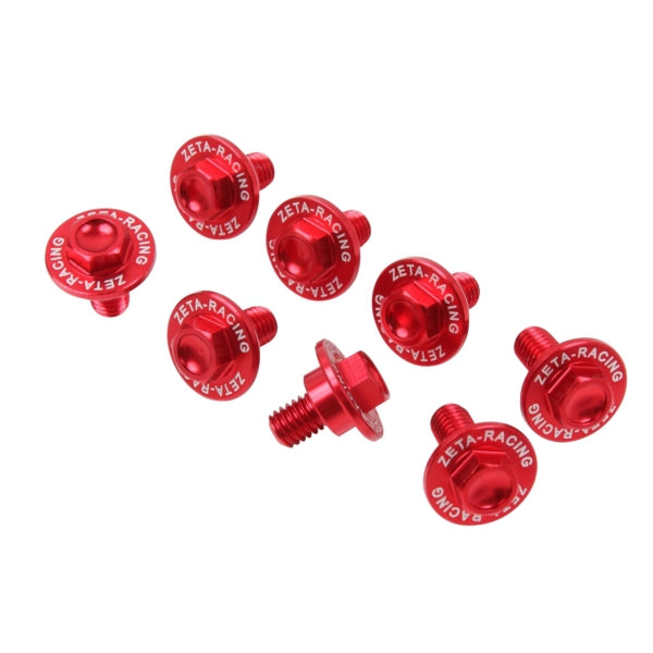 DRC ZETA UNIT FORK GUARD BOLT SET 8PCS HON1 RD ZE88-9102