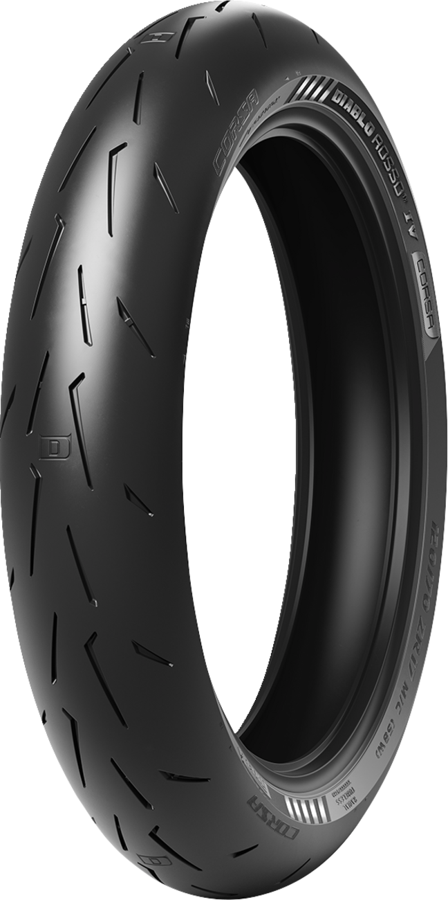 PIRELLI 120/70ZR17 (58W) DIABLO ROSSO IV CORSA FRONT 3977600