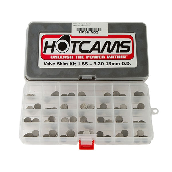 HOT CAMS SHIM VALVE 13MMX1.85/3.20MM QTY6 HCSHIM32