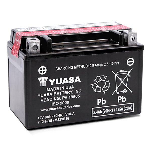 YUASA YTX9-BS YUASA BATTERY YUAM329BSTWN
