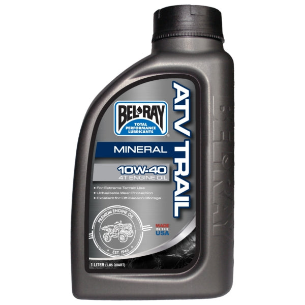 BEL-RAY ENGINE OIL ATV TRAIL 10W40 1L MNRAL 300952150160