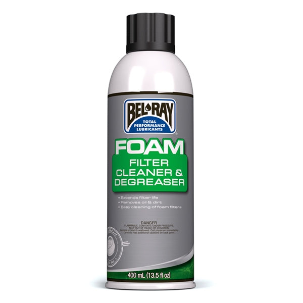BEL-RAY CLEANER/DEGREASER FOAM FILTER 400ML 301404150285