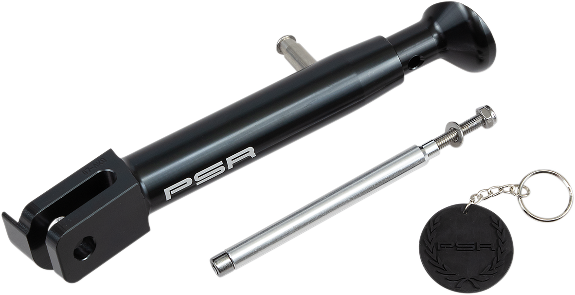 POWERSTANDS RACING SIDESTAND ADJ YAM BLK 07-01107-22