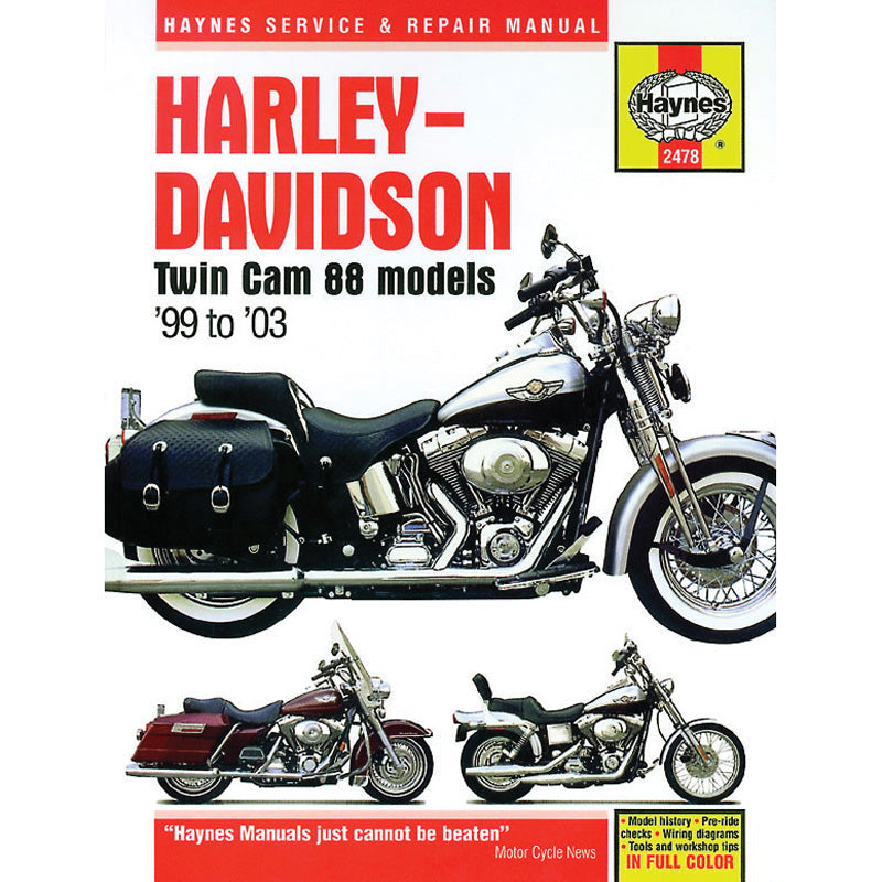 HAYNES HAYNES MANUAL DELUXE HARLEY TWIN CAM 88 99-08 M2478
