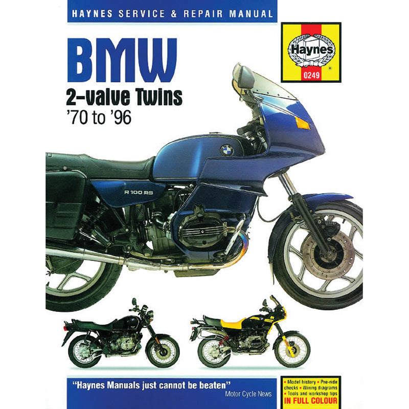 HAYNES HAYNES MANUAL DELUXE BMW 2-VALVES 600@1000 70-96 M249