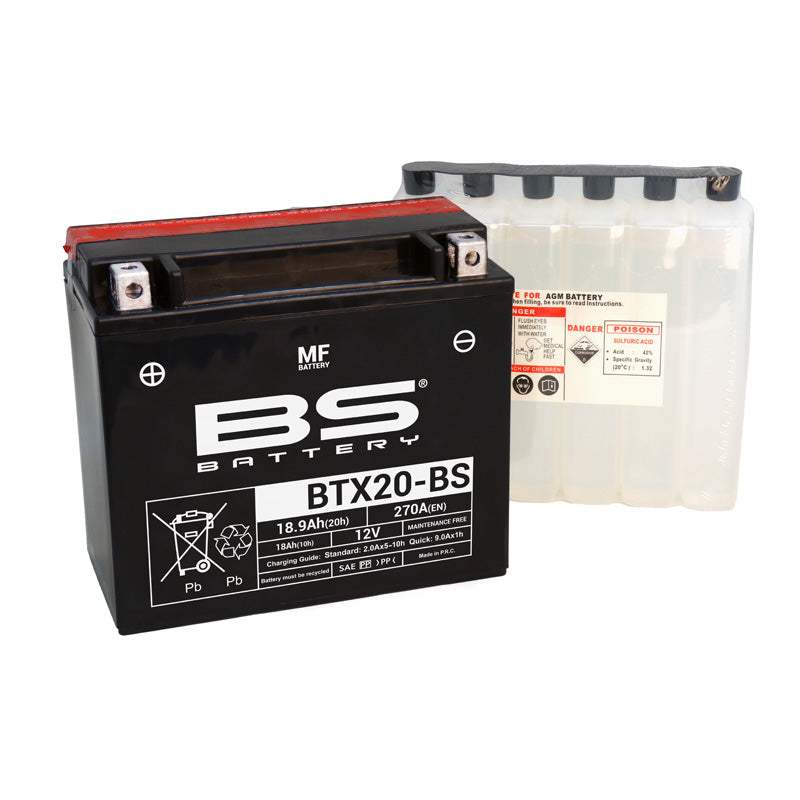 BS BATTERY BS MF - BTX20-BS (YTX20-BS) YTX20-BS