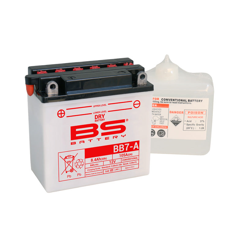 BS BATTERY BS DRY - BB7-A (WITH ACID PACK) (YB7-A) YB7-A